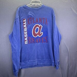 Atlanta Braves MLB Pullover Sweatshirt Baseball Men's XL